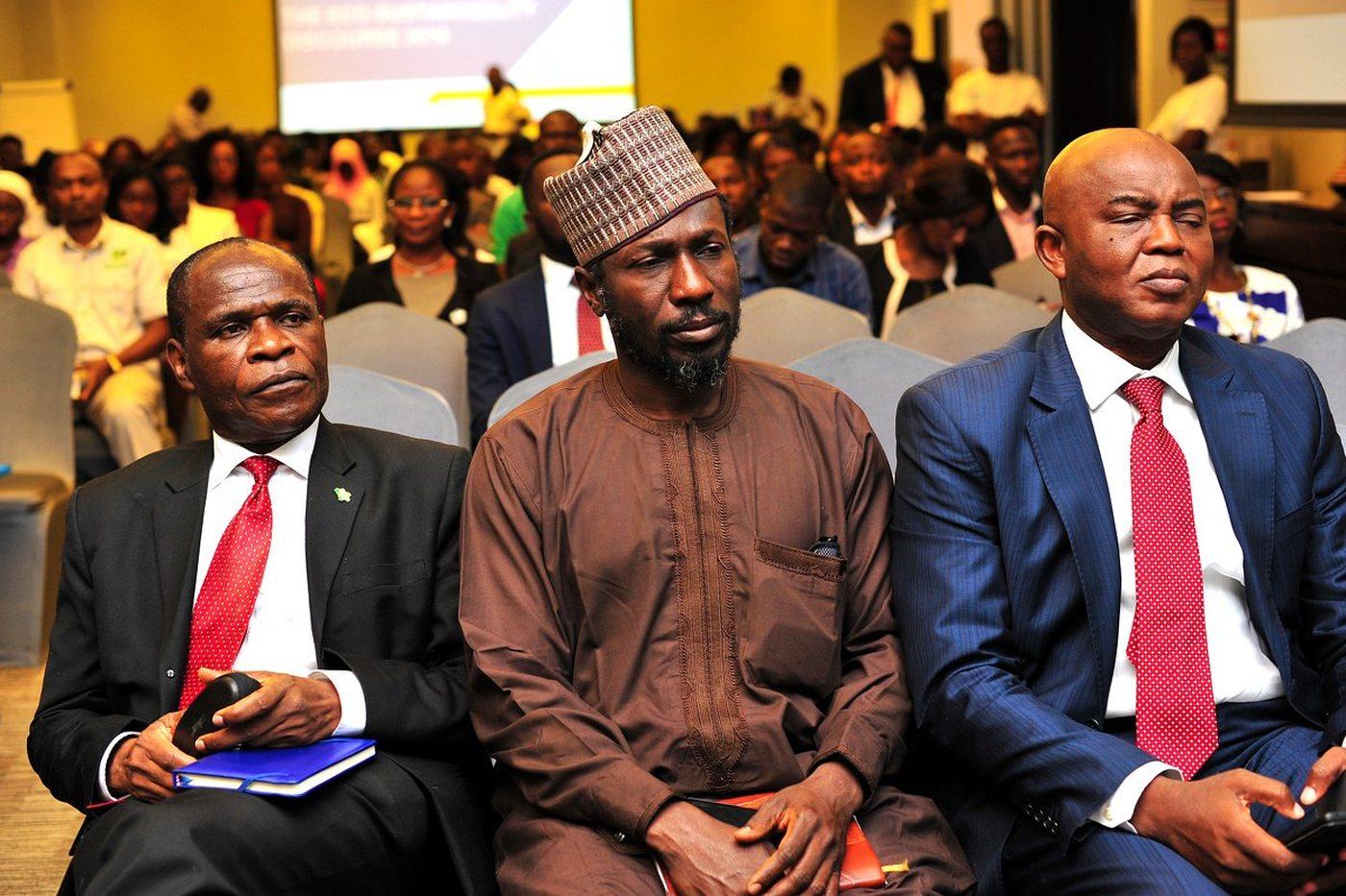 Senior officials at a training and policy dialogue session